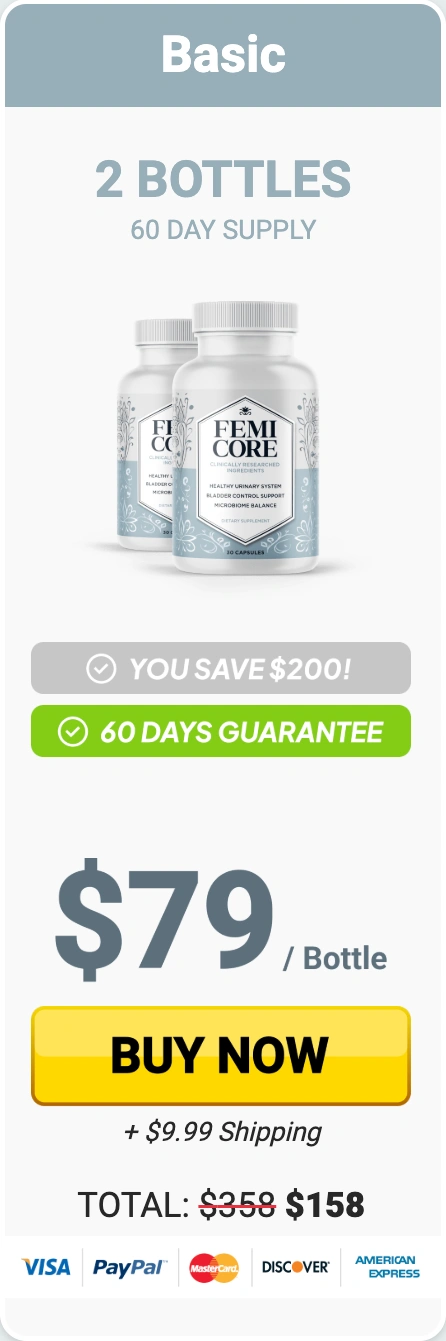 FemiCore one bottle